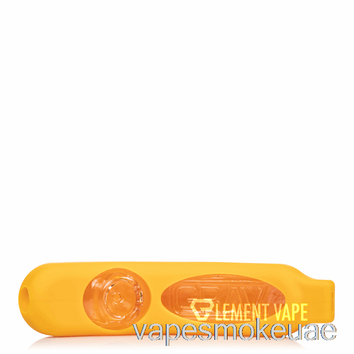 جهاز بخار Vape Uae Grav Rocker مع جلد سيليكون أصفر خردل